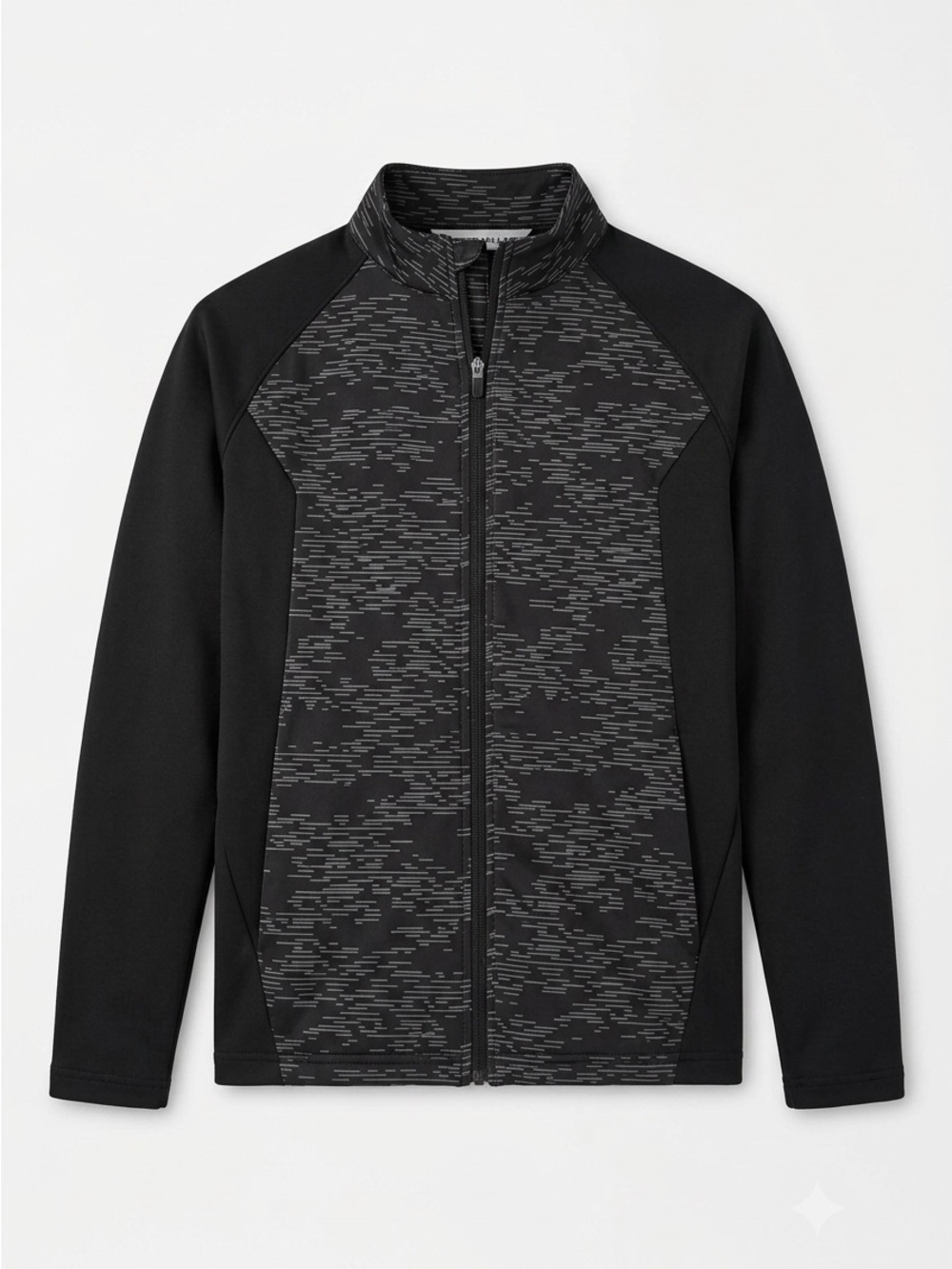 Peter Millar Youth M Crown Sport Performance Full Zip Jacket - Black